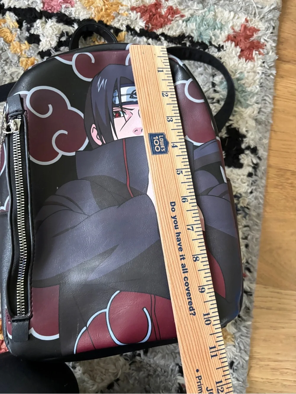 Naruto shippuden itachi akatsuki mini backpack